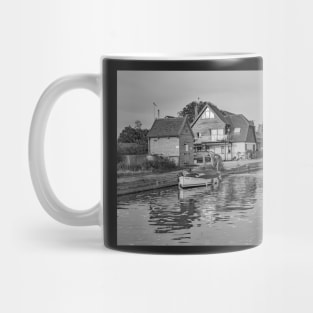 A view down Thurne Dyke in the Norfolk Broads National Park Mug